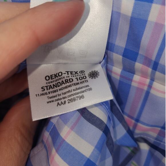 Lauren Ralph Lauren Men’s Plaid Button-Down Shirt Regular Fit Size 15 32/33 M - Picture 6 of 8